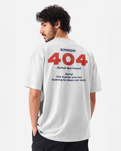 Human Not Found 404 Oversized-T-Shirt