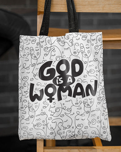 God is a Woman Tote Bag