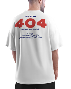 Human Not Found 404 Oversized-T-Shirt