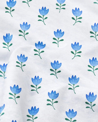Blue Bloom Women Fitted Shirt