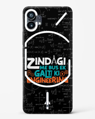 Zindagi Galti Engineering Hard Case Phone Cover-(Nothing)