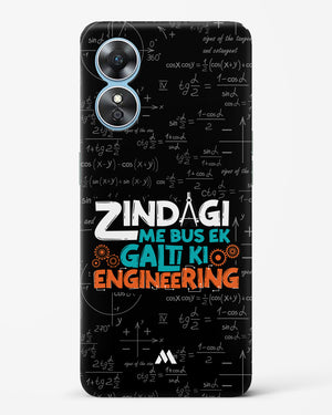 Zindagi Galti Engineering Hard Case Phone Cover-(Oppo)