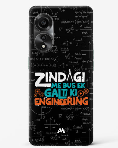 Zindagi Galti Engineering Hard Case Phone Cover (Oppo)