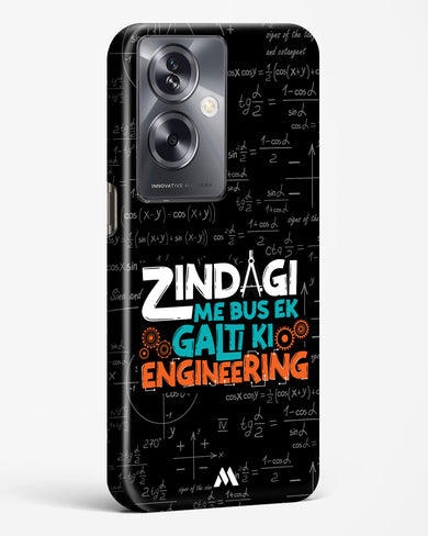 Zindagi Galti Engineering Hard Case Phone Cover-(Oppo)