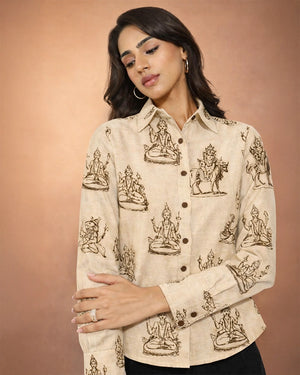 Divine Muse Women Fitted Shirt