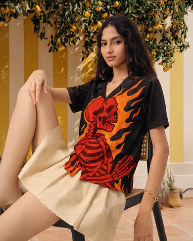 Inferno Soul Unisex Linen Shirt