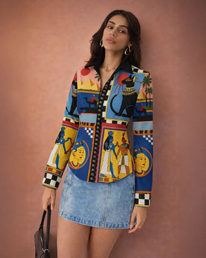 Sacred Egypt Women Fitted Shirt