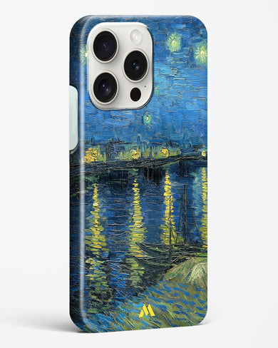 Starry Night Over the Rhone [Van Gogh] Hard Case Phone Cover-(Apple)