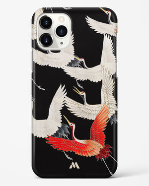 Furisode With A Myriad Of Flying Cranes Hard Case Phone Cover (Apple)