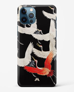 Furisode With A Myriad Of Flying Cranes Hard Case iPhone 12 Pro Max