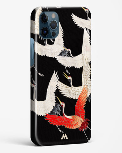 Furisode With A Myriad Of Flying Cranes Hard Case Phone Cover-(Apple)