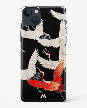Furisode With A Myriad Of Flying Cranes Hard Case Phone Cover (Apple)