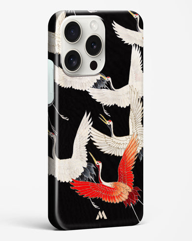 Furisode With A Myriad Of Flying Cranes Hard Case Phone Cover (Apple)