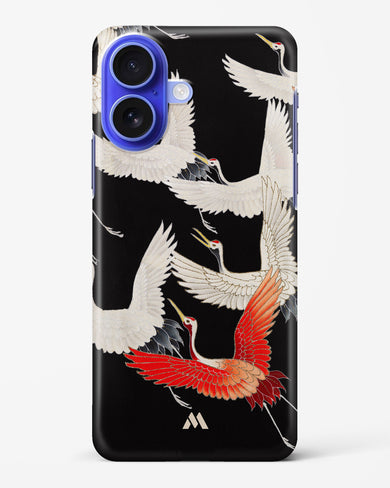 Furisode With A Myriad Of Flying Cranes Hard Case Phone Cover (Apple)