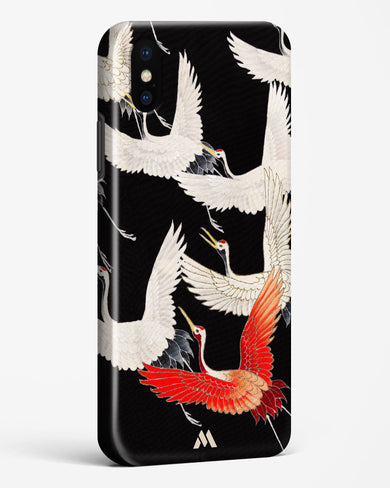 Furisode With A Myriad Of Flying Cranes Hard Case Phone Cover-(Apple)