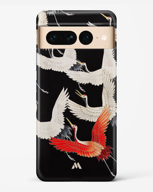 Furisode With A Myriad Of Flying Cranes Hard Case Phone Cover-(Google)