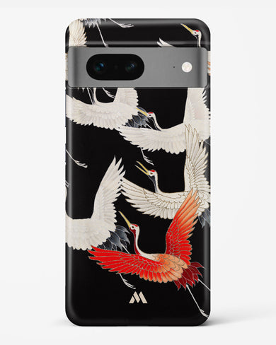 Furisode With A Myriad Of Flying Cranes Hard Case Phone Cover-(Google)