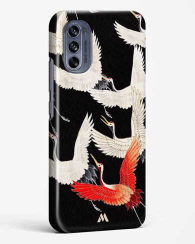 Furisode With A Myriad Of Flying Cranes Hard Case Phone Cover (Motorola)