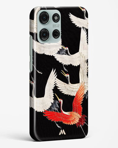 Furisode With A Myriad Of Flying Cranes Hard Case Phone Cover (Motorola)