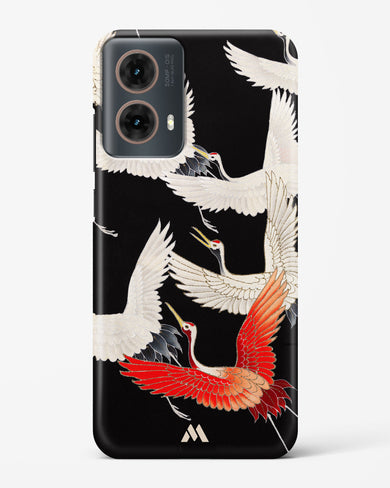 Furisode With A Myriad Of Flying Cranes Hard Case Phone Cover (Motorola)