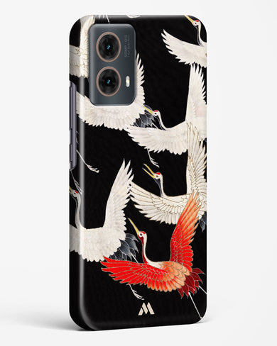 Furisode With A Myriad Of Flying Cranes Hard Case Phone Cover (Motorola)