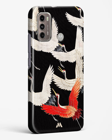 Furisode With A Myriad Of Flying Cranes Hard Case Phone Cover (Motorola)