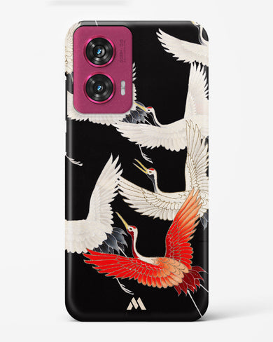 Furisode With A Myriad Of Flying Cranes Hard Case Phone Cover (Motorola)