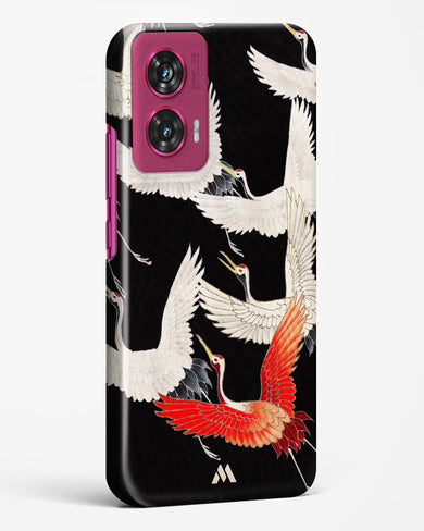 Furisode With A Myriad Of Flying Cranes Hard Case Phone Cover (Motorola)