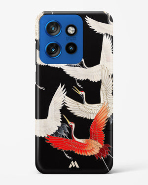 Furisode With A Myriad Of Flying Cranes Hard Case Phone Cover (Motorola)