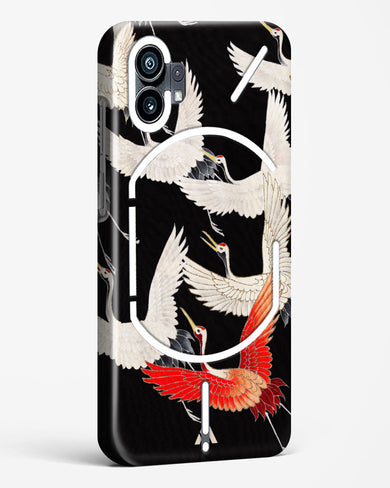 Furisode With A Myriad Of Flying Cranes Hard Case Phone Cover-(Nothing)