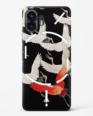 Furisode With A Myriad Of Flying Cranes Hard Case Phone Cover (Nothing)