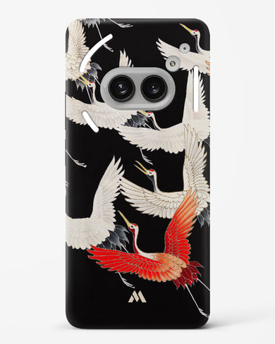Furisode With A Myriad Of Flying Cranes Hard Case Phone Cover (Nothing)