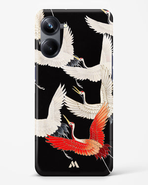 Furisode With A Myriad Of Flying Cranes Hard Case Phone Cover (Realme)