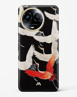 Furisode With A Myriad Of Flying Cranes Hard Case Phone Cover (Realme)