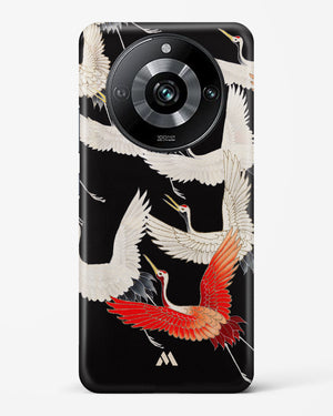 Furisode With A Myriad Of Flying Cranes Hard Case Phone Cover (Realme)