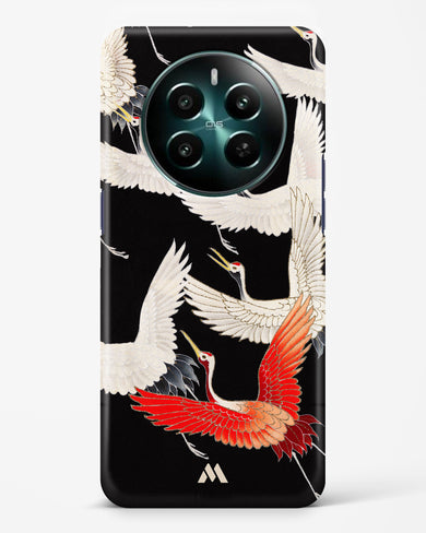 Furisode With A Myriad Of Flying Cranes Hard Case Phone Cover (Realme)