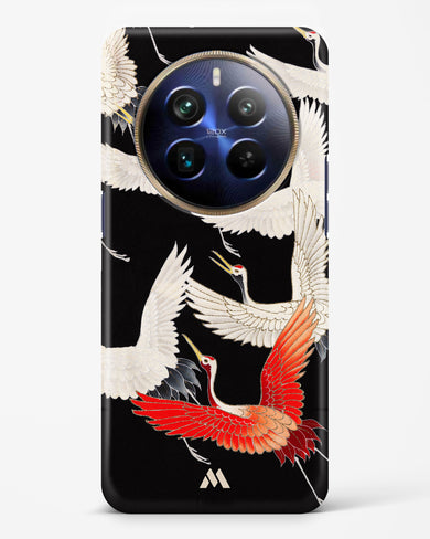Furisode With A Myriad Of Flying Cranes Hard Case Phone Cover (Realme)