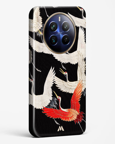 Furisode With A Myriad Of Flying Cranes Hard Case Phone Cover (Realme)