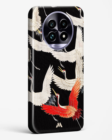 Furisode With A Myriad Of Flying Cranes Hard Case Phone Cover (Realme)