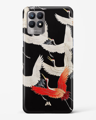 Furisode With A Myriad Of Flying Cranes Hard Case Phone Cover-(Realme)