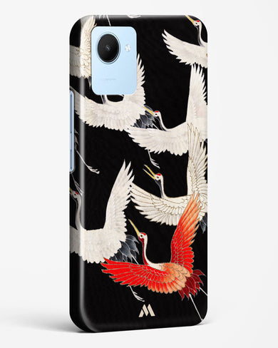 Furisode With A Myriad Of Flying Cranes Hard Case Phone Cover-(Realme)