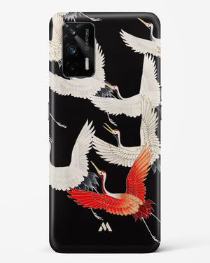 Furisode With A Myriad Of Flying Cranes Hard Case Phone Cover (Realme)