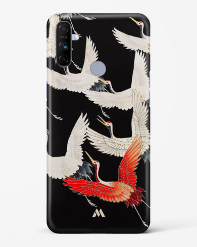 Furisode With A Myriad Of Flying Cranes Hard Case Phone Cover-(Realme)