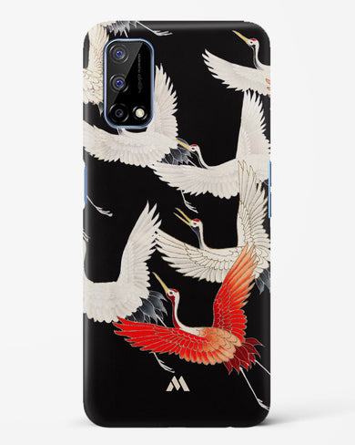 Furisode With A Myriad Of Flying Cranes Hard Case Phone Cover-(Realme)