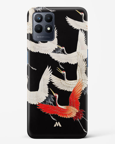 Furisode With A Myriad Of Flying Cranes Hard Case Phone Cover-(Realme)