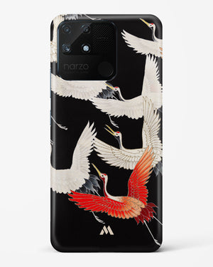 Furisode With A Myriad Of Flying Cranes Hard Case Phone Cover-(Realme)