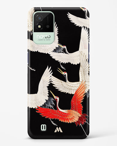 Furisode With A Myriad Of Flying Cranes Hard Case Phone Cover (Realme)