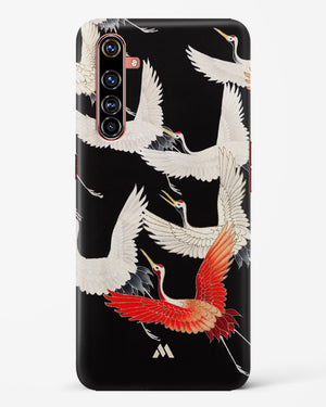 Furisode With A Myriad Of Flying Cranes Hard Case Phone Cover-(Realme)