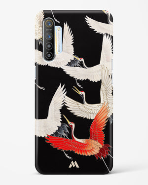 Furisode With A Myriad Of Flying Cranes Hard Case Phone Cover-(Realme)