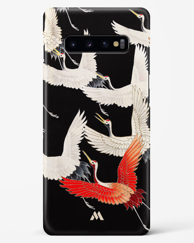 Furisode With A Myriad Of Flying Cranes Hard Case Phone Cover (Samsung)